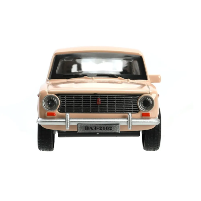 купить Машинка металлическая инерционная Технопарк ВАЗ-2102 12 см. бежевая