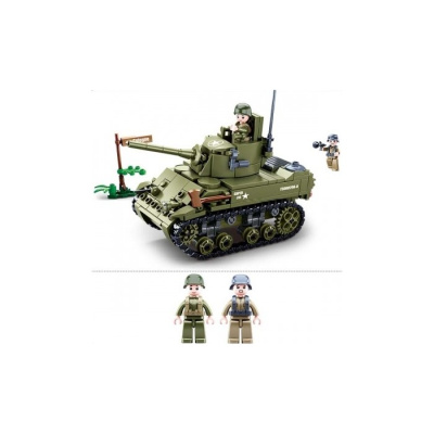 купить Sluban, Конструктор - Танк с фигурками и аксессуарами, 344 дет., M38-B0856