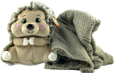 купить Мягкая игрушка Ежик с пледом