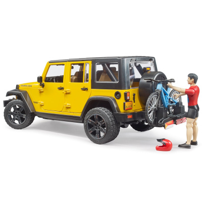 купить Bruder Внедорожник Wrangler Rubicon Unlimited c велосипедистом 02-543