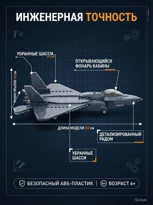 купить Конструктор Sluban "Модель истребителя J-35" M38-B1578 (335 дет.) 