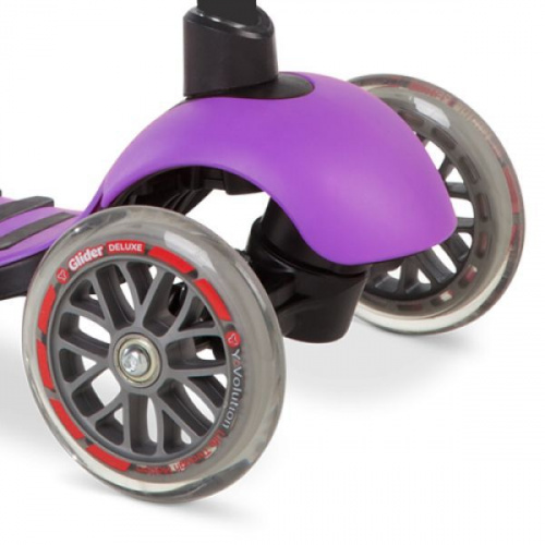 купить Самокат YVolution Glider Deluxe, фиолетовый