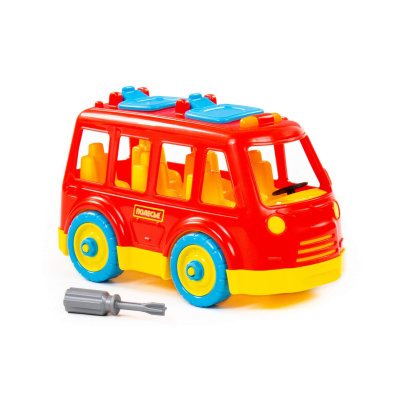 купить Полесье, Конструктор-транспорт "Автобус" (26 элементов) (в сеточке), 71248