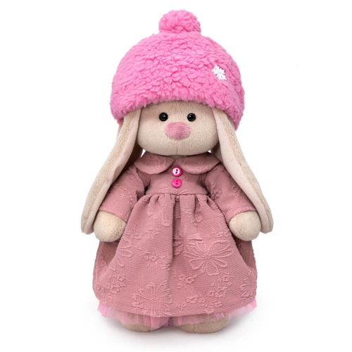 купить Зайка Ми в платье и меховой шапке