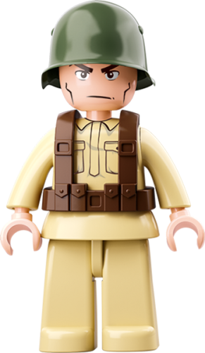 купить Sluban, Конструктор, серия Армия - WWII Зенитка (77 дет)M38-B0678C