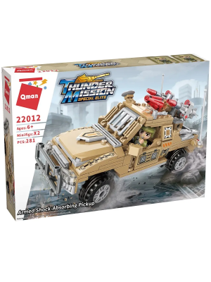 купить Конструктор Qman "Военный джип" (281 дет.)