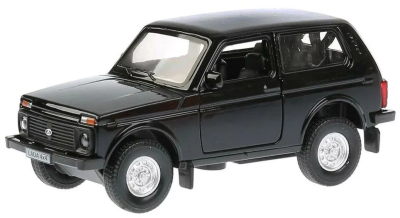 купить Машинка металлическая инерционная Технопарк Lada 4x4 12 см. черная