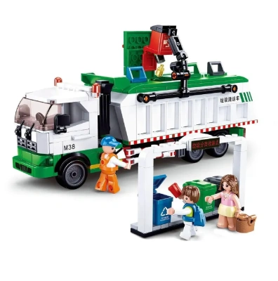 купить Конструктор Sluban "Мусоровоз" серия Город  432 дет. M38-B0780