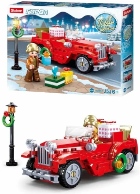 купить Конструктор Sluban "Машина с подарками" (153 дет.), M38-B0889B