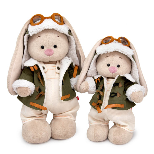 купить Мягкая игрушка Basik&Co Зайка Ми в куртке-пилот (большой)