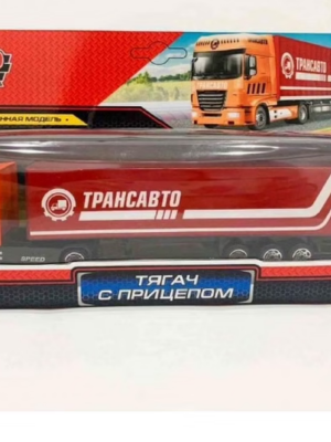 купить Технопарк, Модель металлическая ТЯГАЧ С ПРИЦЕПОМ (19,5 см), 1547787-R