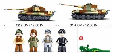 купить Конструктор Sluban Танк королевский тигр, M38-B0980