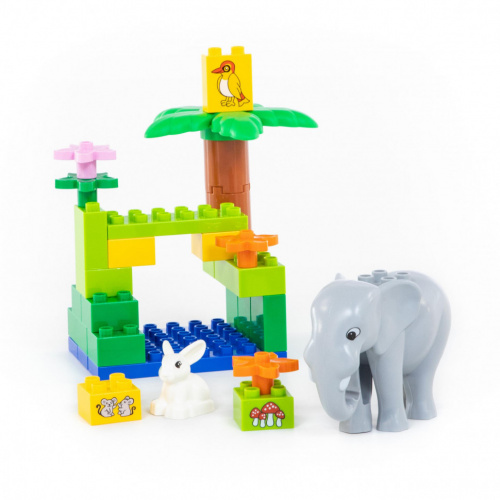 купить Полесье, Конструктор "Макси" - "Зоопарк" (98 элементов), 77738-PL