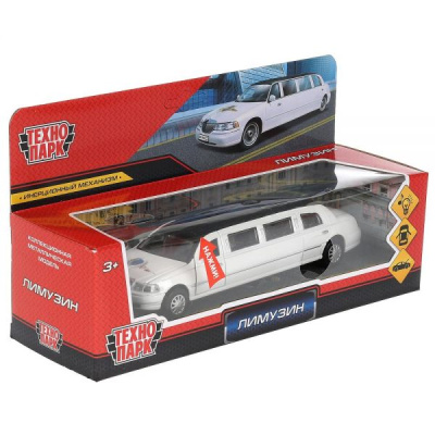 купить Технопарк Лимузин, металлическая модель (свет-звук, 18 см), LIMO80208-18SL-MIX