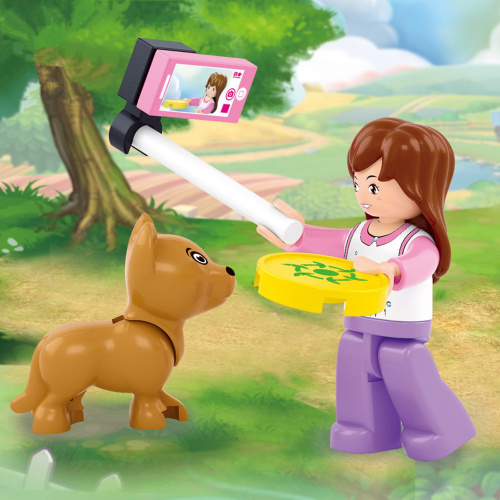 купить Sluban, Конструктор - Трейлер с фигуркой, 158 дет., M38-B0523