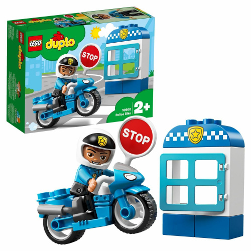 купить Конструктор LEGO DUPLO Town Полицейский мотоцикл 10900
