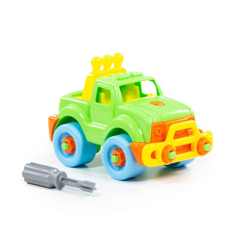 купить Полесье, Конструктор-транспорт "Джип" (22 элемента) (в пакете), 78216