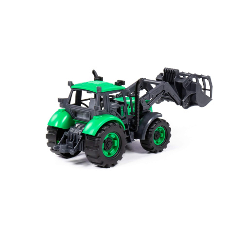 купить Погрузчик "Прогресс" сельскохозяйственный инерционный (зелёный) (в лотке)