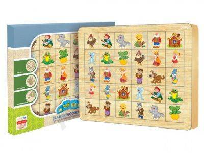 купить Игра Мемо-карточки "Сказки" (дерево)