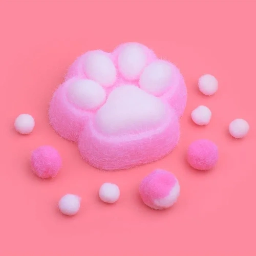 купить Игрушка - Антистресс"Таба Лапка" мягкая с шариками, розовая 00-5346