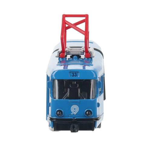 купить Модель Технопарк металл трамвай с гармошкой, 19 см