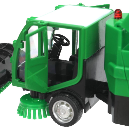 купить Машинка  металлическая Технопарк УБОРОЧНАЯ МАШИНА, зеленая, 15,5 см