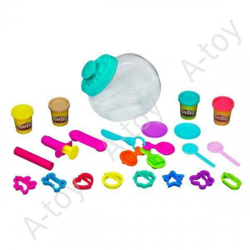купить Play-Doh Набор пластилина "Банка со сладостями"