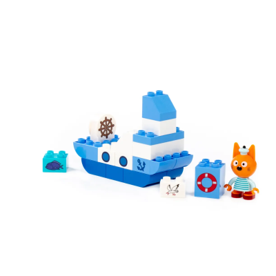 купить Конструктор Полесье "Макси" - "Три кота. Коржик на корабле", 22 эл.