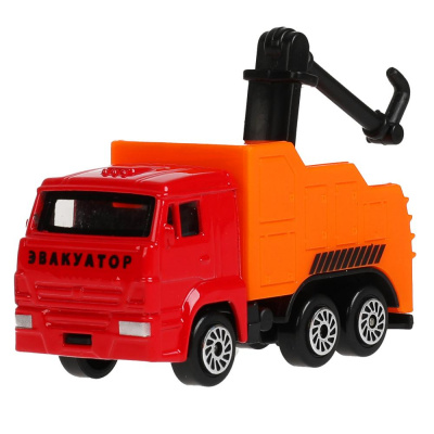 купить Технопарк, Модели мет. KAMAZ эвакуатор и УРАЛ пожарный (7,5 см), SB-17-46+URAL-WB