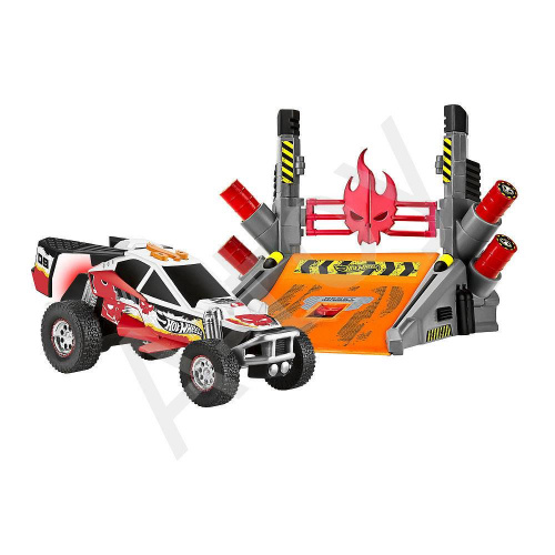 купить Игровой набор Hot Wheels "Безумный трюк" - Запуск огненных ракет со звуком и светом