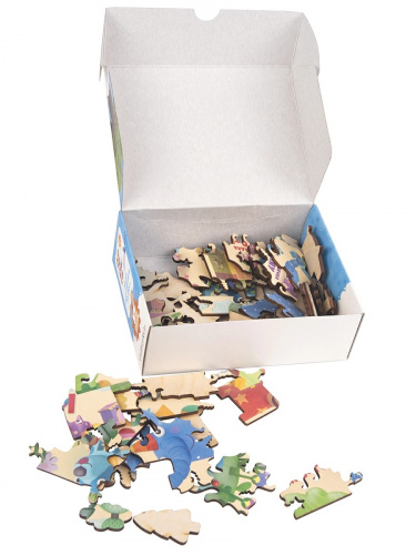 купить Деревяшки, Пазл фигурный деревянный 30x20 см, 21WPZ06