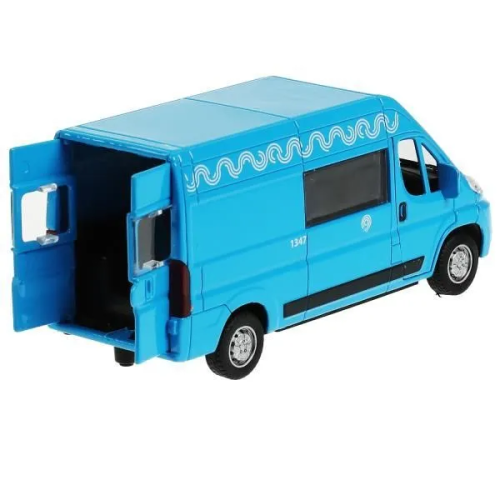 купить Машинка металлическая инерционная Технопарк  Citroen Jumper  14 см. синяя