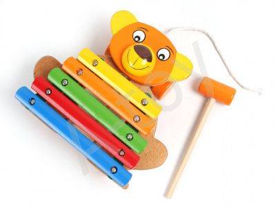 купить Ксилофон Медвежонок (5 тонов, дерево)