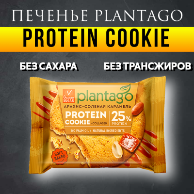 купить Печенье высокобелковое Protein Cookie "Арахис-Солёная карамель" 25% протеина 40 г