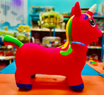 купить Симбат, Игрушка-прыгун Единорог (красный), 4332TND-крас