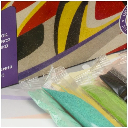 купить Фреска. Картина из песка "Гоночная машина"