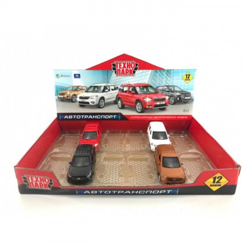 купить Технопарк, Модель мет. HYUNDAI CRETA/SKODA YETI (12 см, двери,багаж, инерция), CRETAYETI-12DB12-MIX