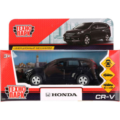 купить Технопарк, Модель металлическая "HONDA CR-V" (12 см, двери, инерция, черная), CR-V-BK
