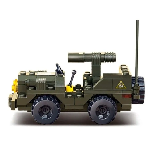 купить Внедорожник с ракетной установкой (102 дет ) Конструктор Sluban M38-B5800, серия Армия