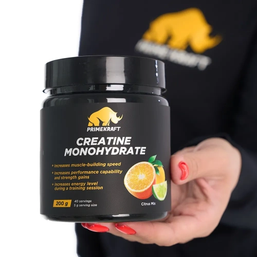 купить Креатин Моногидрат PRIMEKRAFT Creatine Monohydrate, Цитрусовый микс, банка 200 гр.