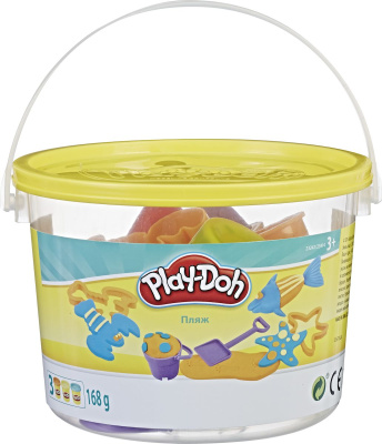купить PLAY-DOH, Ведёрочко,  игровой набор "Пляж", 23242/23414