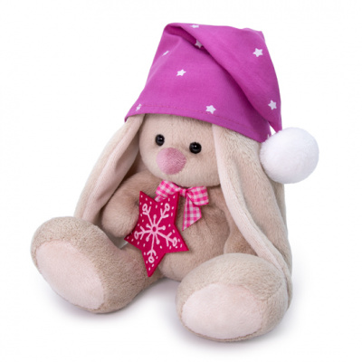 купить Budi Basa, Игрушка мягконабивная Зайка Ми в сиреневом колпачке, малыш (15 см), SidX-351