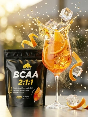 купить Аминокислоты PRIMEKRAFT BCAA 2:1:1 (БЦАА) со вкусом Апельсиновый спритц, 500гр