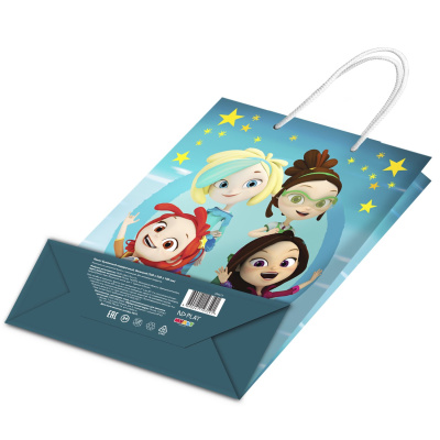 купить Пакет подарочный ND PLAY Сказочный патруль (бирюзовый) , 335*406*155 мм