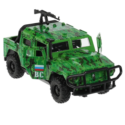 купить Технопарк, Модель металлическая ВПК АМН (12 см, двери, багажник, инерция, камуф), AMNPICKUP-12- MIL