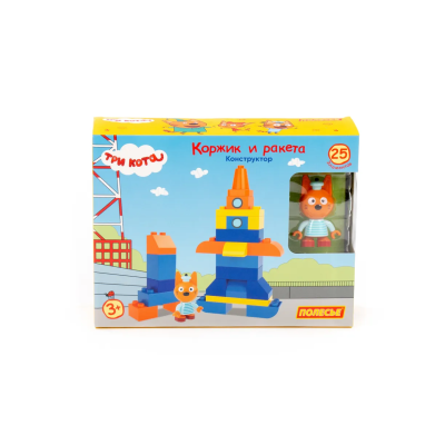 купить Конструктор Полесье "Макси" - "Три кота. Коржик и ракета", 25 эл.