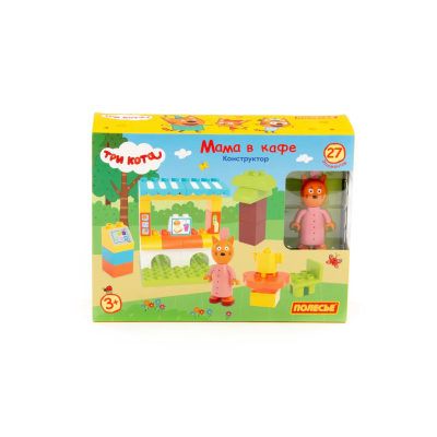купить Конструктор Полесье "Макси" - "Три кота. Мама в кафе", 27 эл.