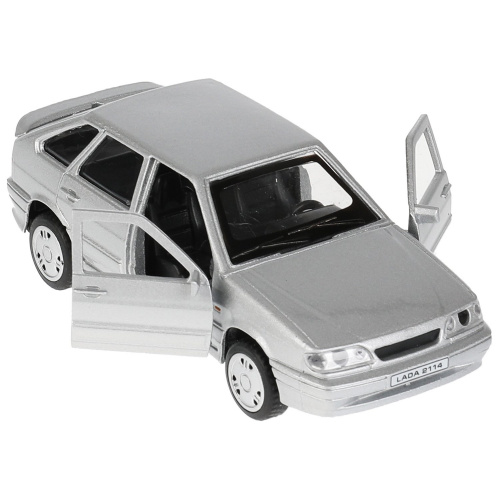 купить Технопарк, Модель мет. LADA-2114 "SAMARA" (12 см, инерция, серебристый), 2114-12-SR