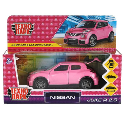 купить Технопарк Машинка Nissan Juke, Металлический розовый, 12 см, JUKE-12GRL-WHPI