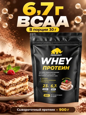 купить Протеин Prime Kraft Whey, 900 г, со вкусом Тирамису